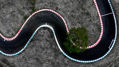 photo aérienne du circuit d'abbeville