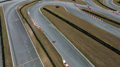 vue arérienne du circuit de pont l'évêque