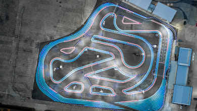 photo aérienne du circuit de haute saintonge