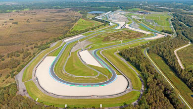 vue arérienne du circuit de mas du clos
