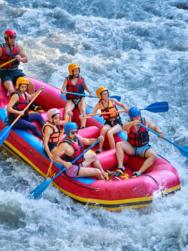 débutant rafting